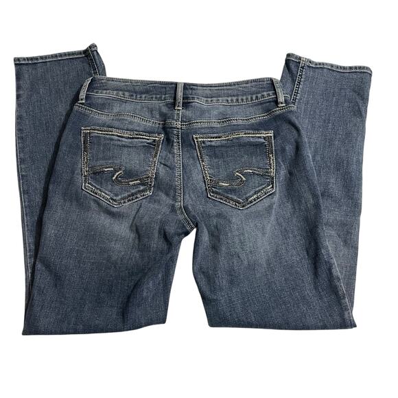 Silver Jeans Womens Jeans Size 30 Suki Straight Mid Rise Zip Fly Blue Denim Jean - Picture 5 of 10